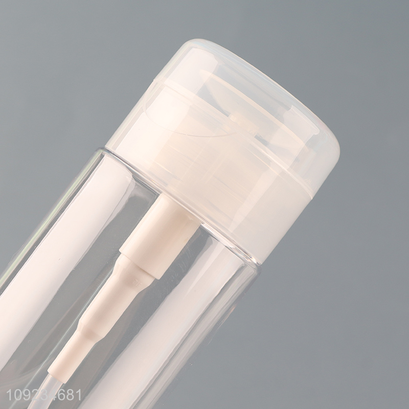 Hot products portable clear plastic nail polish remover bottle empty bottle