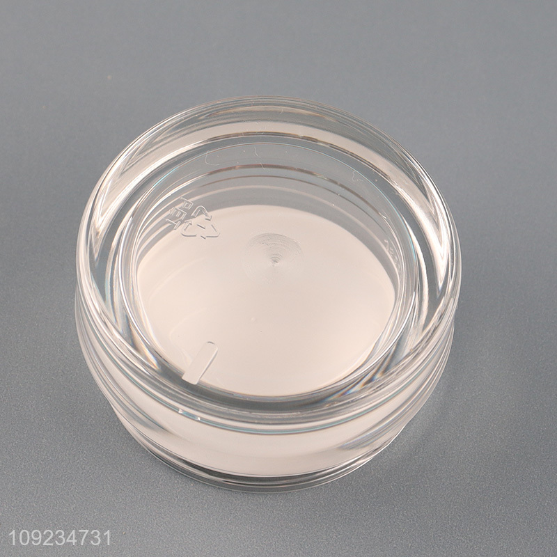 Latest products clear plastic empty jar cream jar with lid