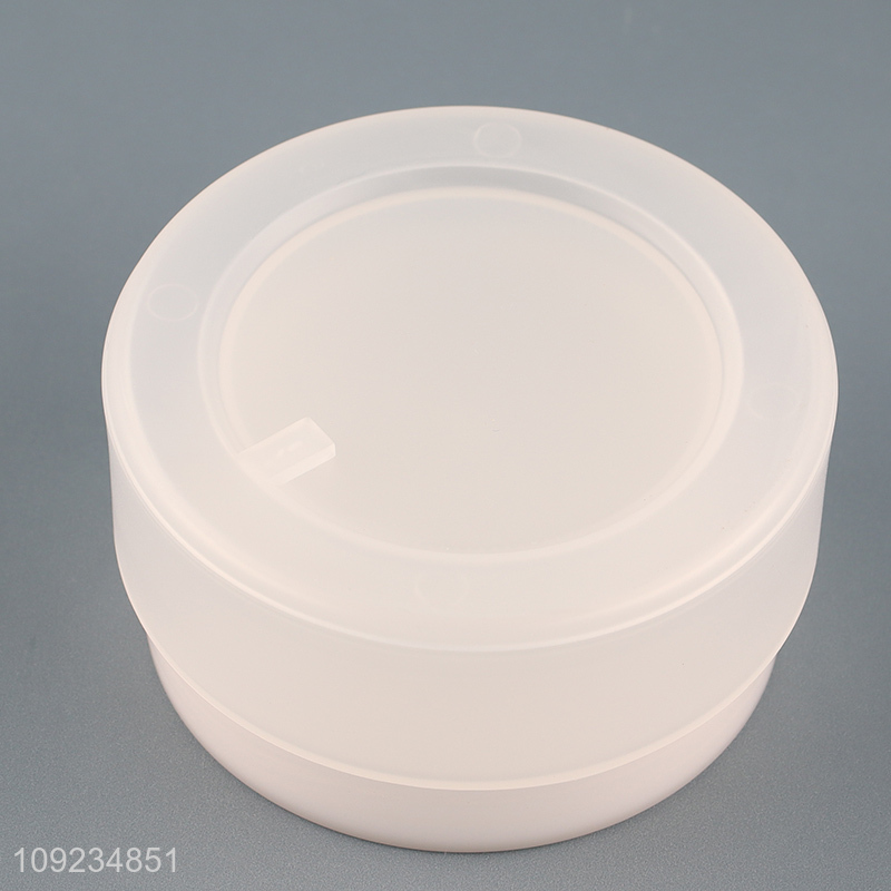 Top quality round plastic empty jar skin care cream jar with lid