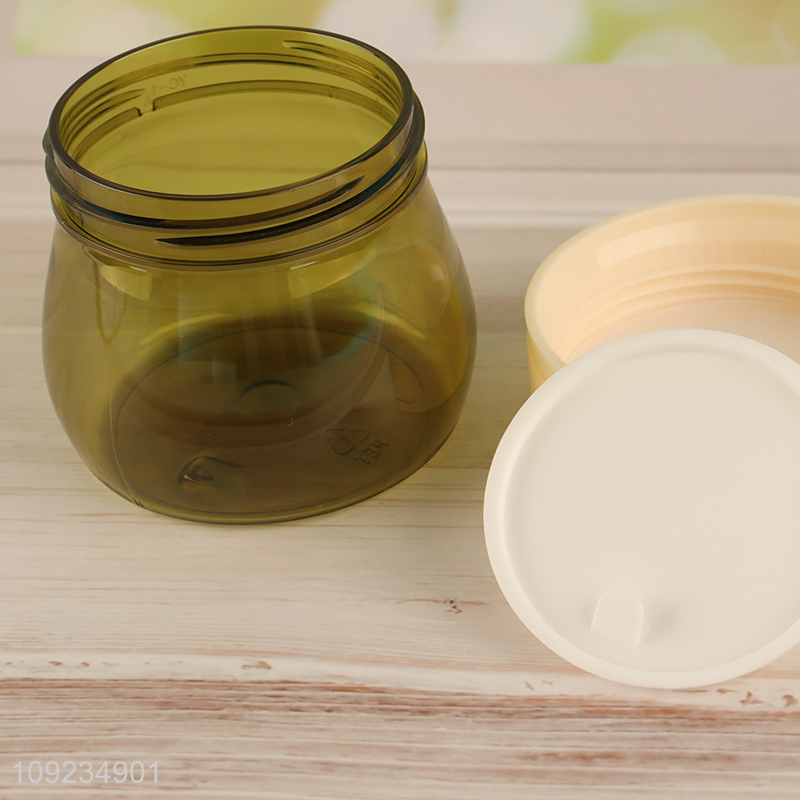 Popular products plastic empty jar facial mask jar with lid