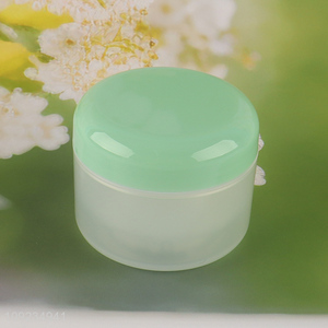 Best quality round plastic empty jar skin care cream jar with lid