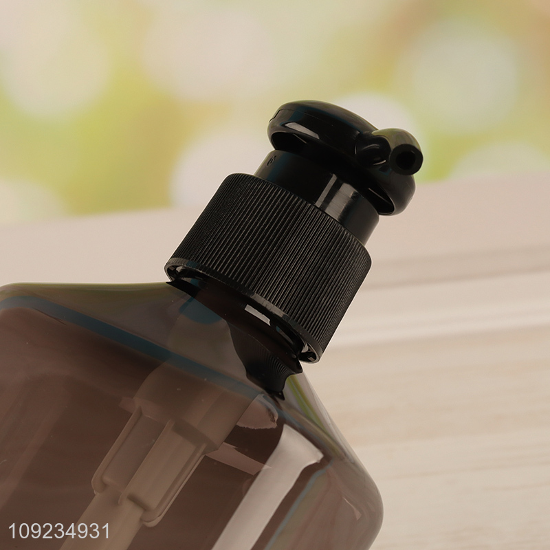 Good quality plastic empty bottle bathroom shampoo pressure pump bottle