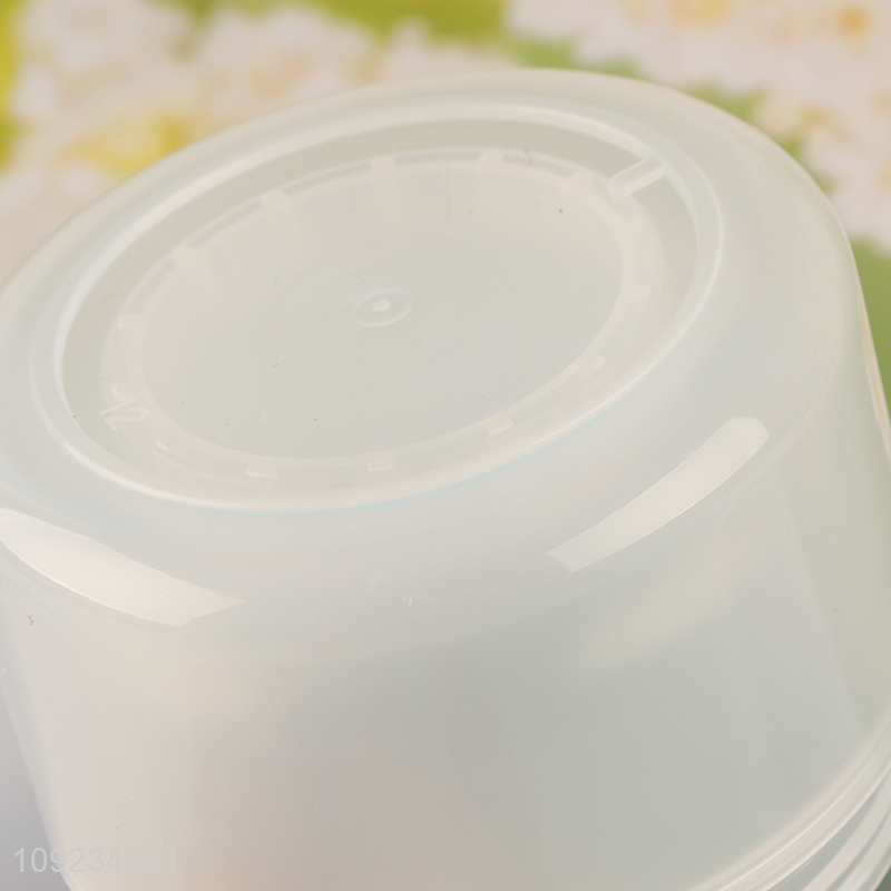 Best quality round plastic empty jar skin care cream jar with lid