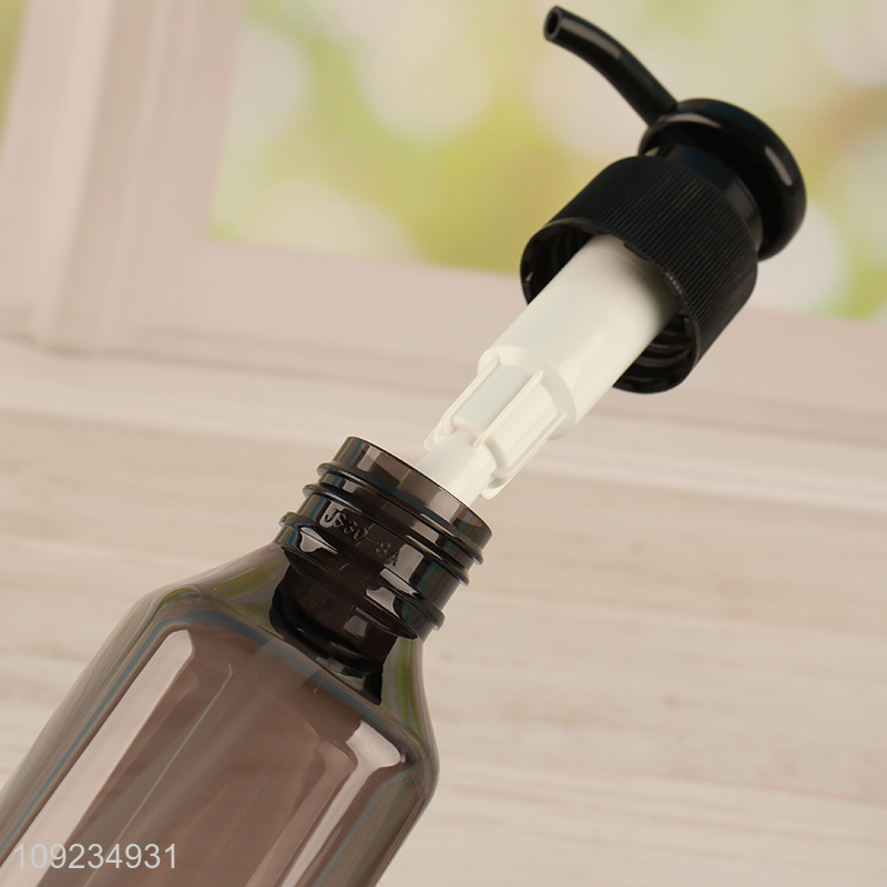 Good quality plastic empty bottle bathroom shampoo pressure pump bottle