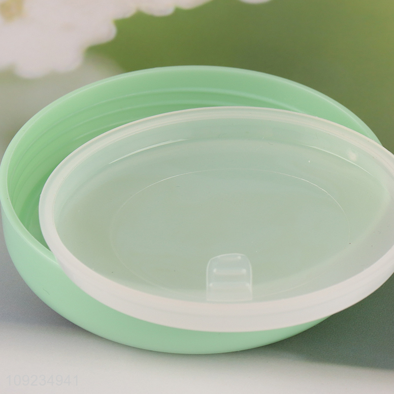 Best quality round plastic empty jar skin care cream jar with lid