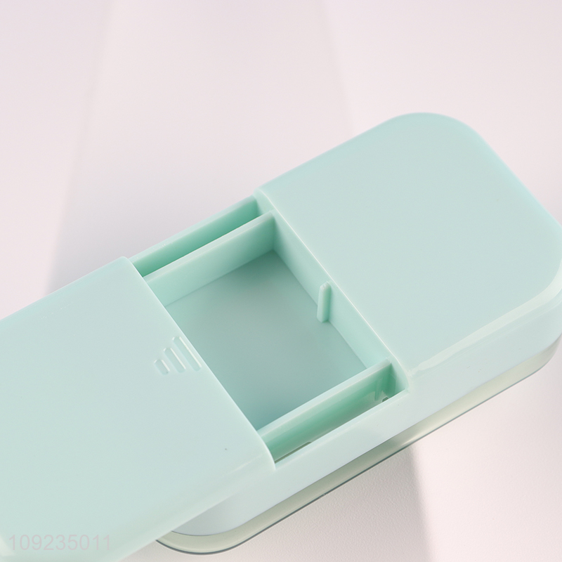 Good selling portable travel medicine storage box pill box with pill cutter