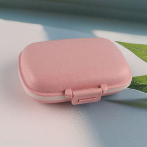 Latest products pink portable travel plastic medicine storage box pill box