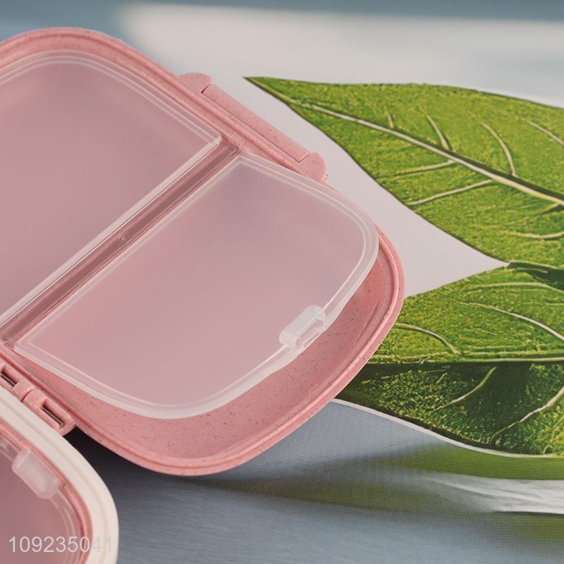 Latest products pink portable travel plastic medicine storage box pill box