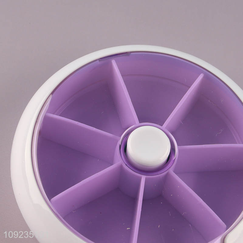 China wholesale round plastic medicine storage box pill box for travel