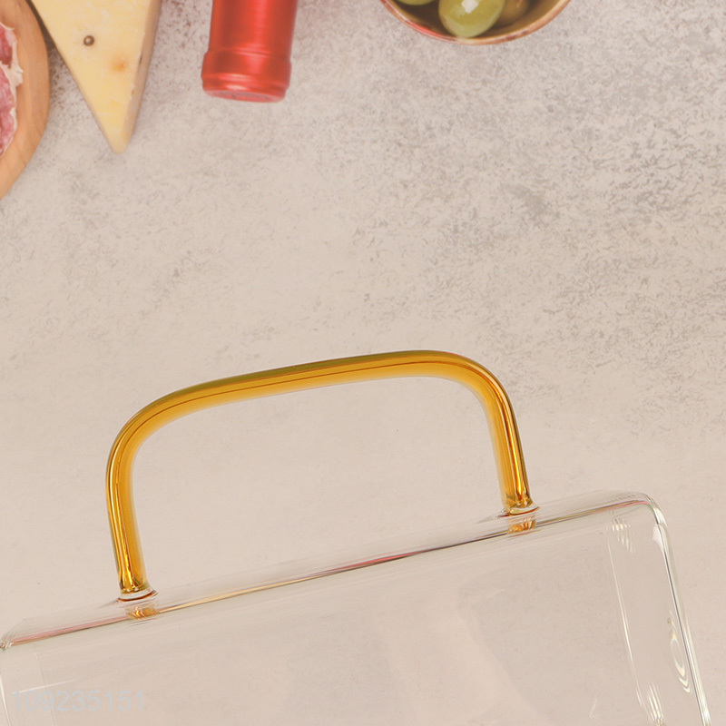 High Quality High Borosilicate Glass Drinking Cup with Lid & Straw