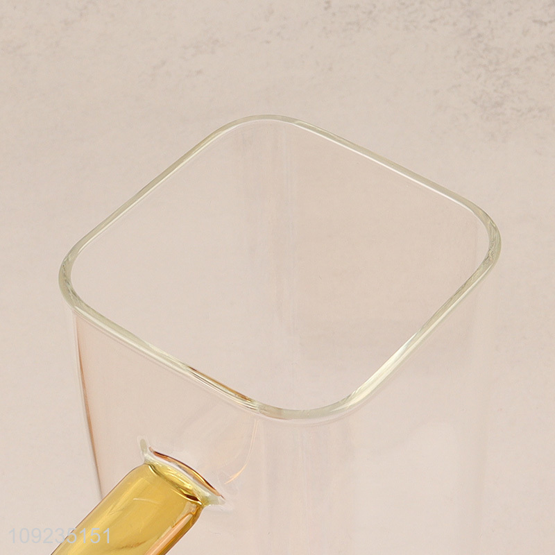 High Quality High Borosilicate Glass Drinking Cup with Lid & Straw