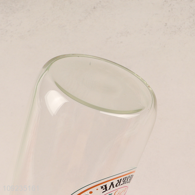 Wholesale High Borosilicate Glass Cup with Lid & Straw for Iced Coffee