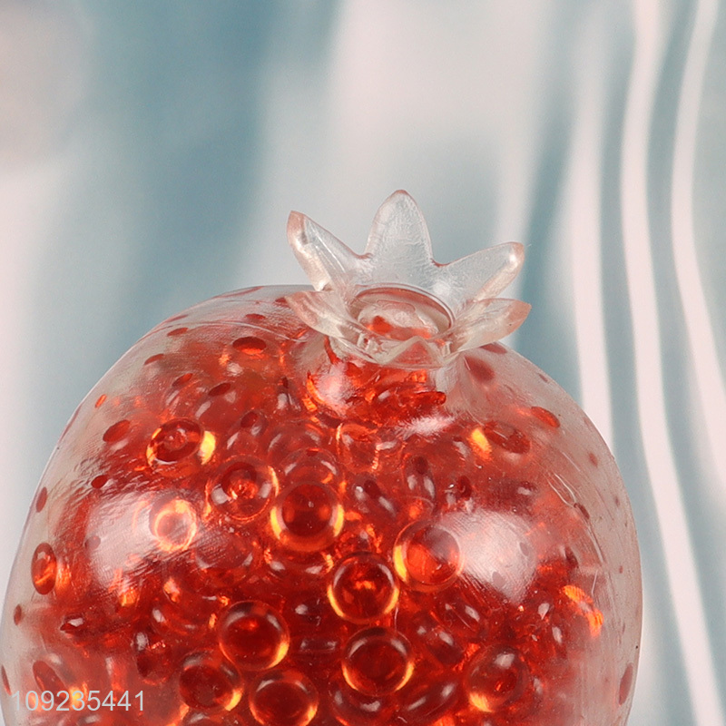 New Arrival Pomegranate Shaped Squeeze Ball Stress Relief Squeeze Toy