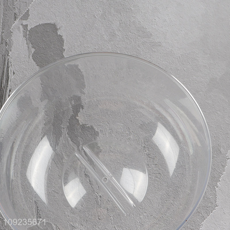 Factory Price Round Bamboo Cake Tray Dessert Stand with Cover