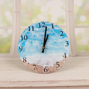 Wholesale Beach Wall Clock Battery Operated Wall Clock for Bathroom Decor
