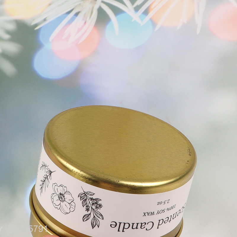 Wholesale Rose Scented Soy Wax Candle Long Lasting Scented Jar Candle