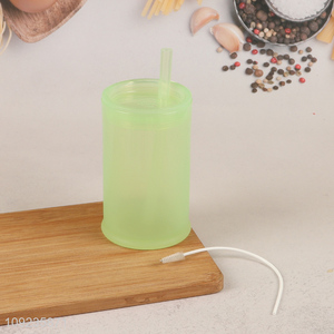 High Quality 9Oz 270ML Silicone Training Cup with Straw & Lid for Baby