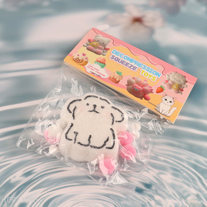 Hot items cartoon puppy kids adult non-toxic tpr squeeze toys