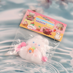 Hot products cartoon rabbit non-toxic tpr squeeze toys for sale