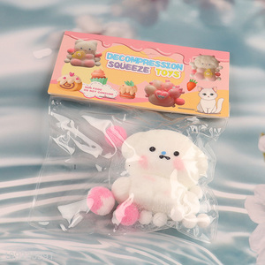 Low price cartoon puppy non-toxic tpr squeeze toys for kids adult