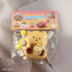 Good selling bear shape non-toxic tpr squeeze toys stress relief toys wholesale