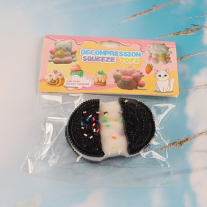 New arrival cookies shape non-toxic tpr squeeze toys stress relief toys for sale
