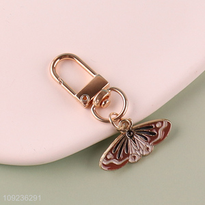 Top selling butterfly shape alloy keychain key rings wholesale