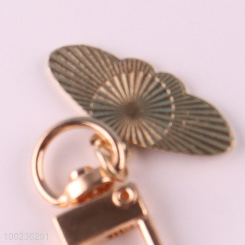 Top selling butterfly shape alloy keychain key rings wholesale