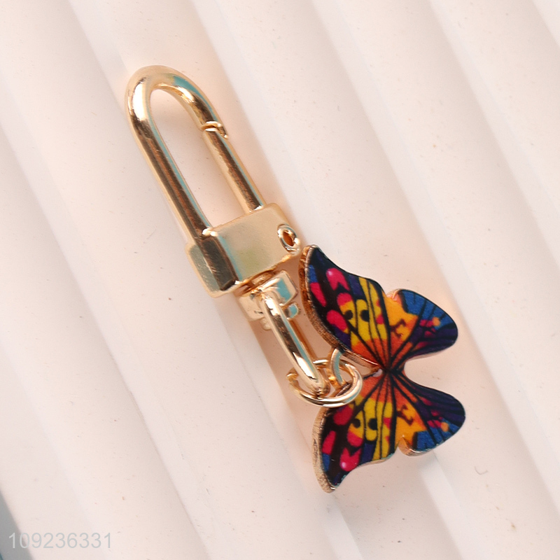 New arrival butterfly shape alloy keychain key rings for gifts