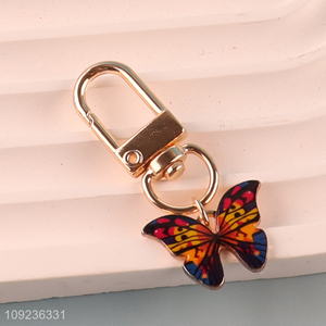 New arrival butterfly shape alloy keychain key rings for gifts
