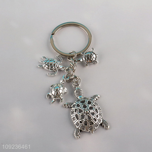 Best sale portable creative gifts alloy keychain key rings wholesale
