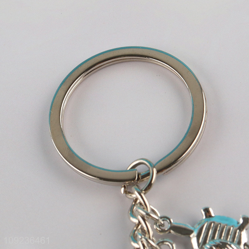 Best sale portable creative gifts alloy keychain key rings wholesale