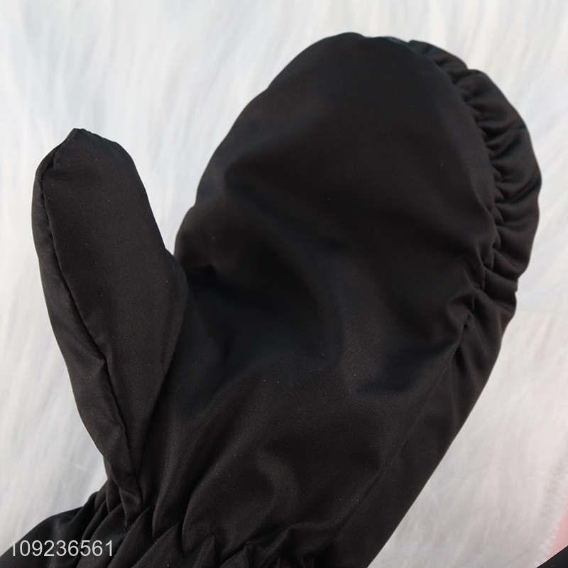 Popular products black winter warm thickened polyester gloves for sale