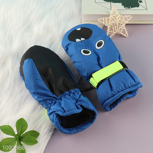 Factory supply cartoon children polyester gloves winter warm gloves