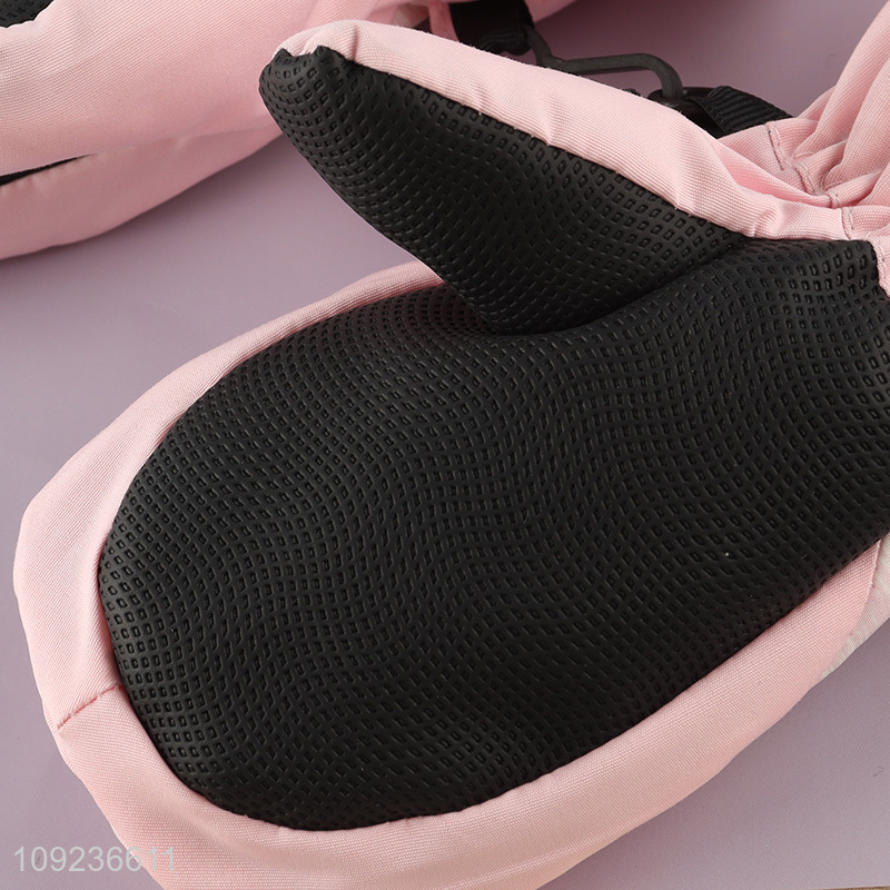 Top products pink winter warm outdoor polyester gloves for girls