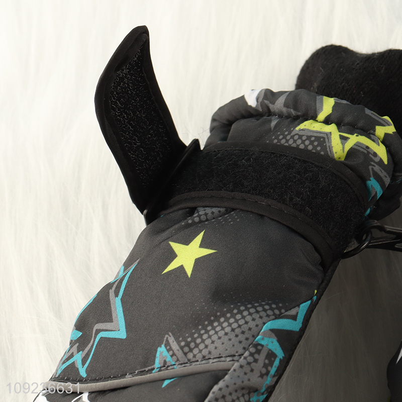 Factory direct sale outdoor thickened sports ski gloves polyester gloves wholesale
