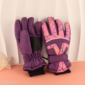 Hot products women outdoor winter waterproof sports ski snow gloves