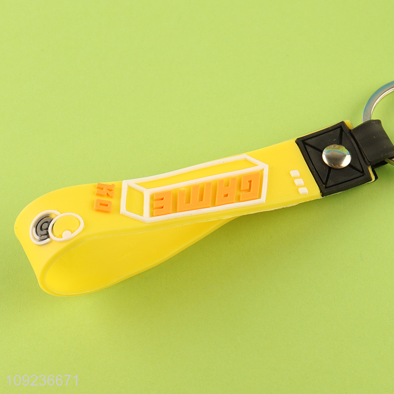 China factory cartoon pendant portable silicone keychain key rings for gifts