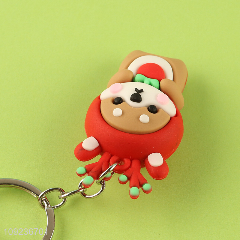 Top selling cartoon pendant silicone keychain key rings wholesale