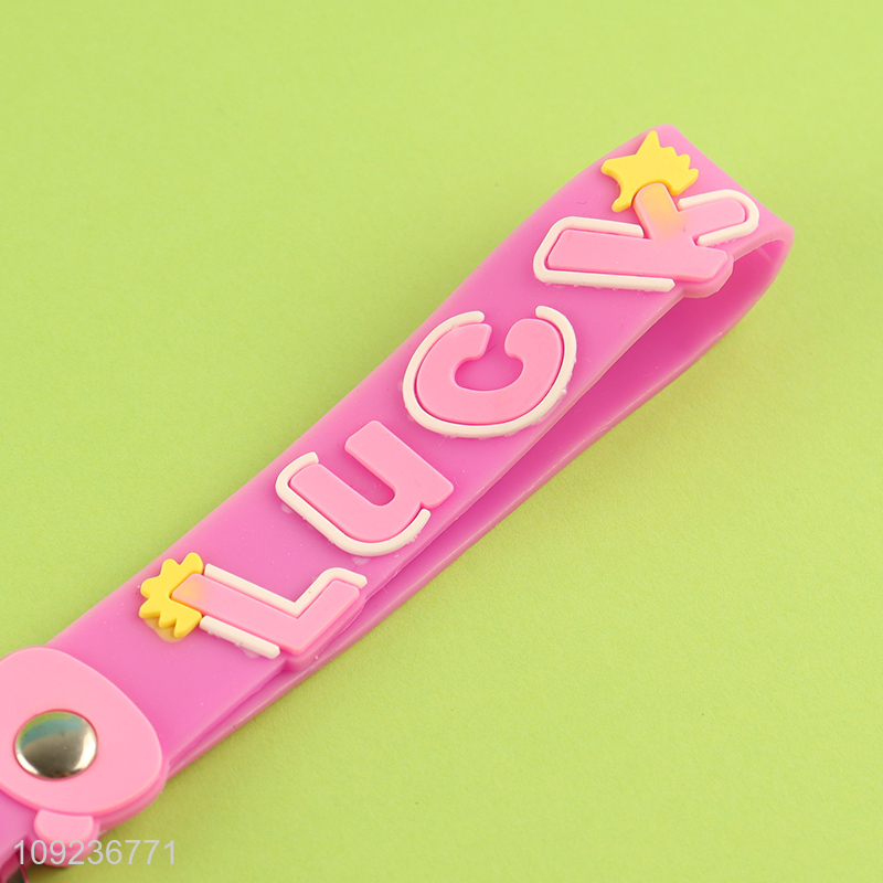 Top products multicolor portable silicone keychain key rings for sale