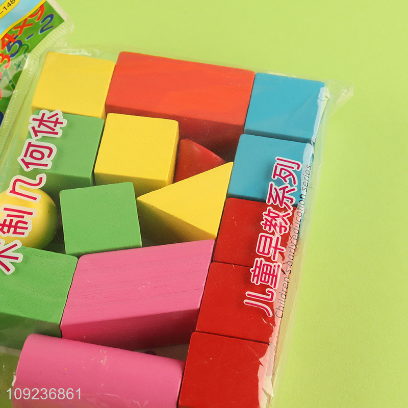 Hot products wooden children educational toys building block toys