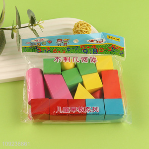 Hot products wooden children educational toys building block toys