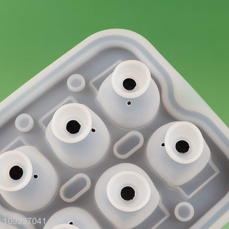 New Arrival Food Grade Silicone Ice Tray Ice Cube Molds with Lid