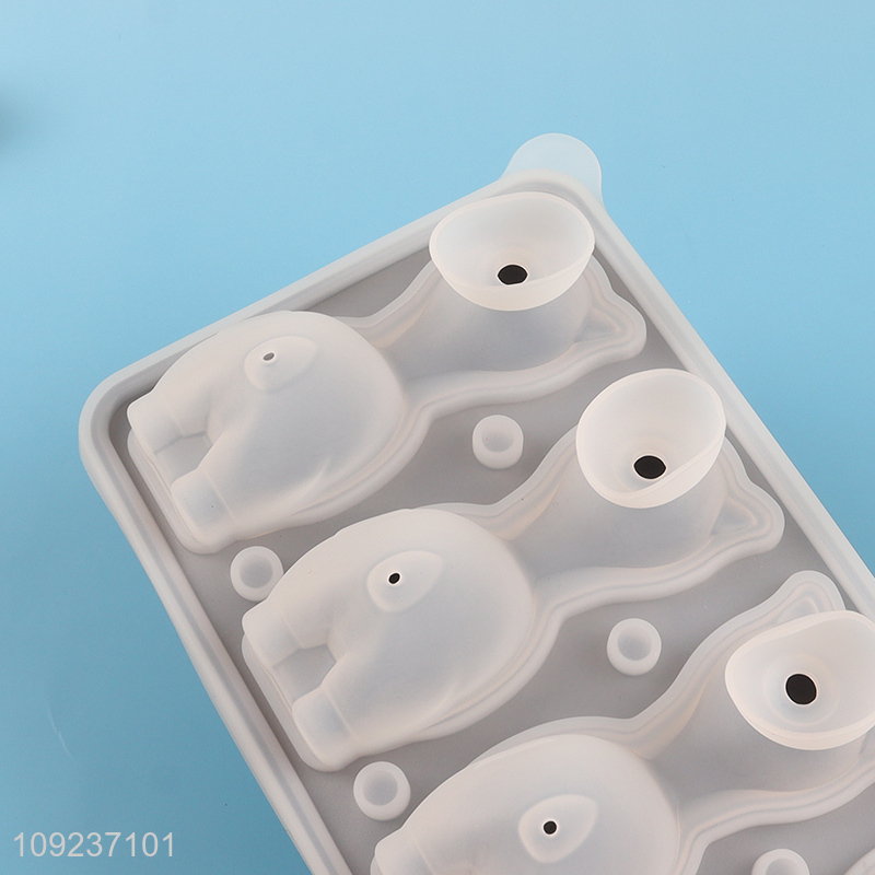 Factory Supply BPA Free Food Grade Flexible Silicone Ice Cube Molds