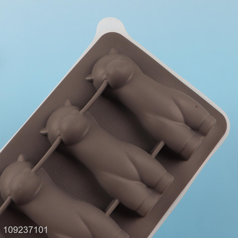 Factory Supply BPA Free Food Grade Flexible Silicone Ice Cube Molds