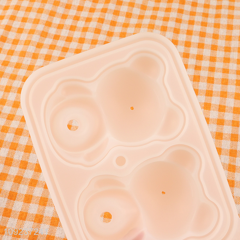 High Quality Food Grade Silicone Ice Tray Ice Cube Molds with Lid