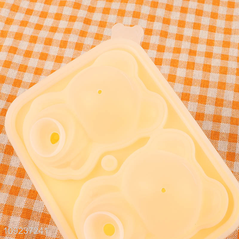 High Quality Food Grade Silicone Ice Tray Ice Cube Molds with Lid