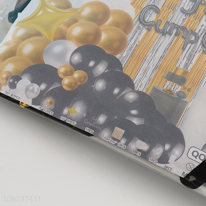 Factory price party supplies decorative aluminum foil balloon set for sale