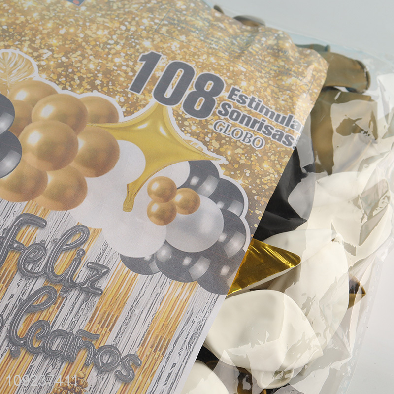 Factory price party supplies decorative aluminum foil balloon set for sale