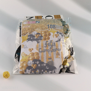 Factory price party supplies decorative aluminum foil balloon set for sale